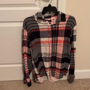 Banana Republic Untucked Slim Fit Button-Up Shirt, Size L